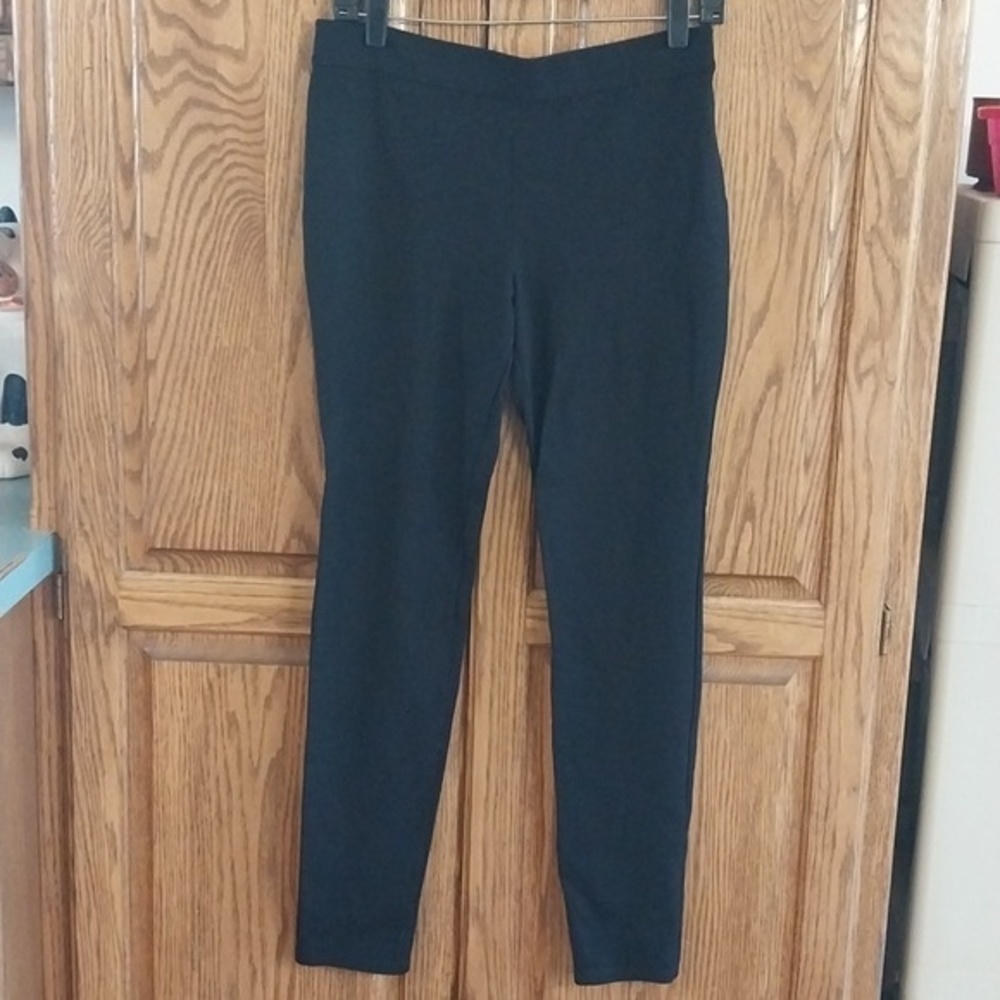 Max‎ Studio Women's Ponte Knit Banded High Waist Legging Pants Size Medium Black